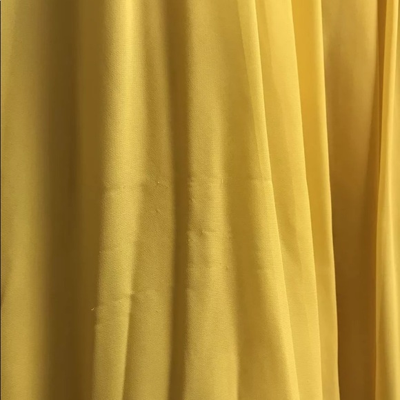 Sz 6-8 Mori Lee Bright Yellow Hi Neck Backless Prom Homecoming Formal Dress NWT - Picture 6 of 7